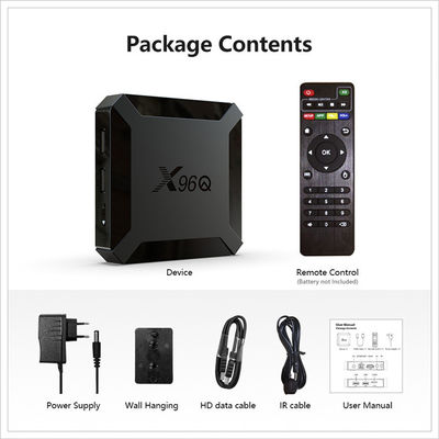X96Q Smart Allwinner OTT Android TV Box H313 رباعي النواة 2 جيجا بايت 16 جيجا التحكم الصوتي