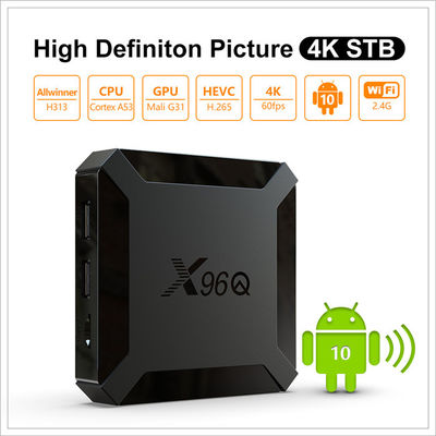 X96Q Smart Allwinner OTT Android TV Box H313 رباعي النواة 2 جيجا بايت 16 جيجا التحكم الصوتي