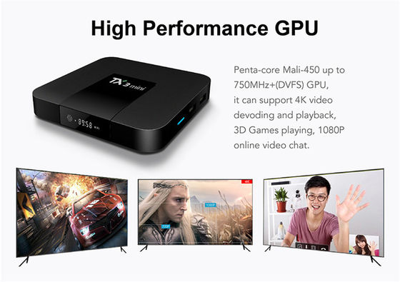Android Smart Amlogic S905x3 Android Tv Box Mini 2G 16G 4K H.265 2.4G جهاز استقبال البث