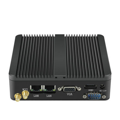 Dual Lan RS232 Desktop Industrial محطة عمل كمبيوتر J1900 رباعي النواة