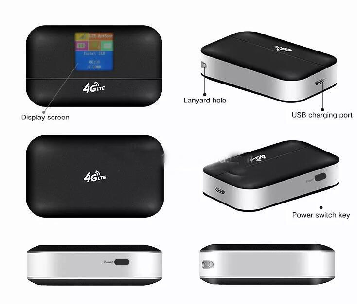 نقطة اتصال محمولة 150Mbps Wifi Router 4G Lte Modem Router MIFIS جيب مفتوح مع فتحة لبطاقة SIM