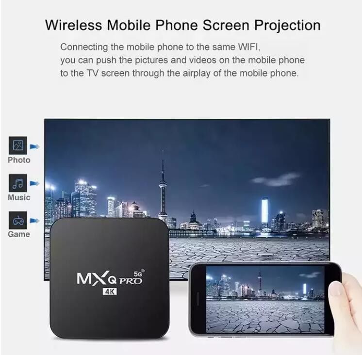 Smart WiFi  H3 Allwinner Android Box TV MXQ Pro 4K 2K رباعي النواة