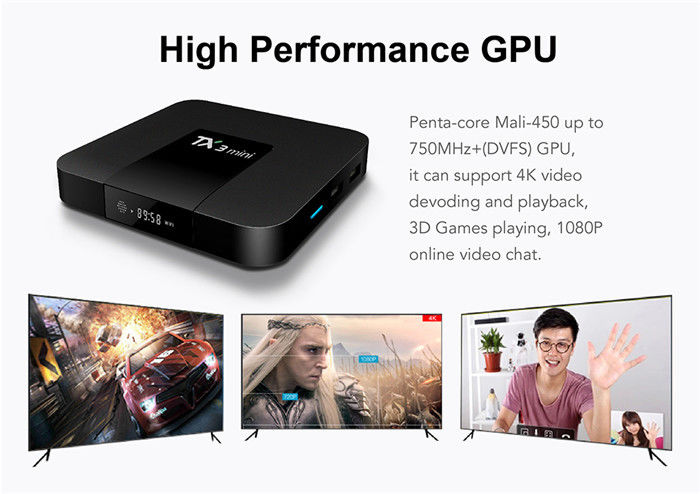 Android Smart Amlogic S905x3 Android Tv Box Mini 2G 16G 4K H.265 2.4G جهاز استقبال البث